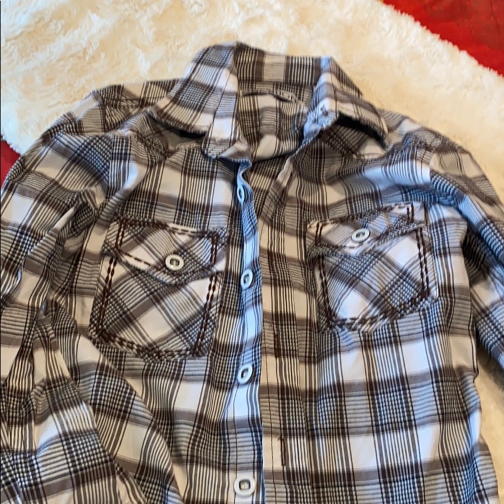 Button down long sleeved shirt